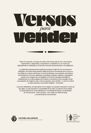 Versos para vender, portada